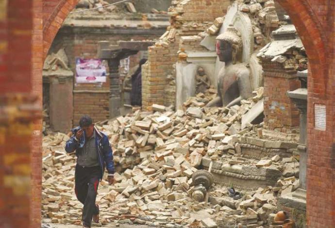 רעידת האדמה בנפאל (צילום:  רויטרס)